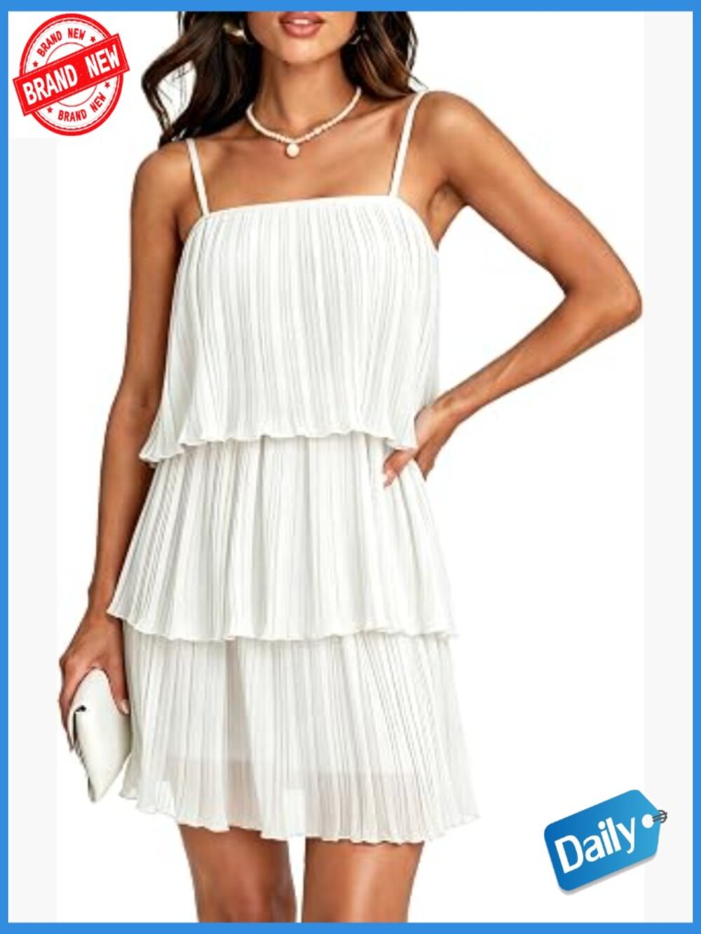 Womens 2 Piece Skirt Set Sleeveless Spaghetti Strap Tiered Chiffon Short Set